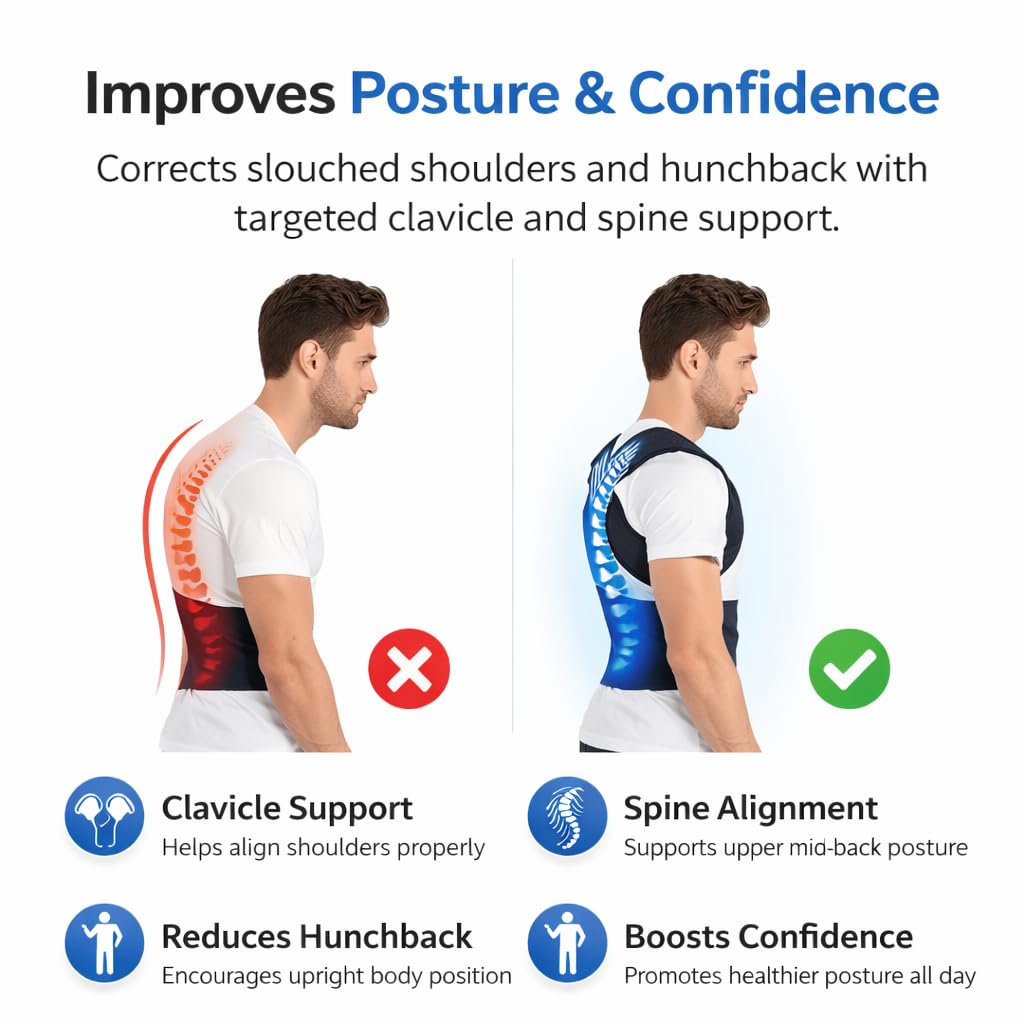 Free Size Posture Corrector For Men And Women.