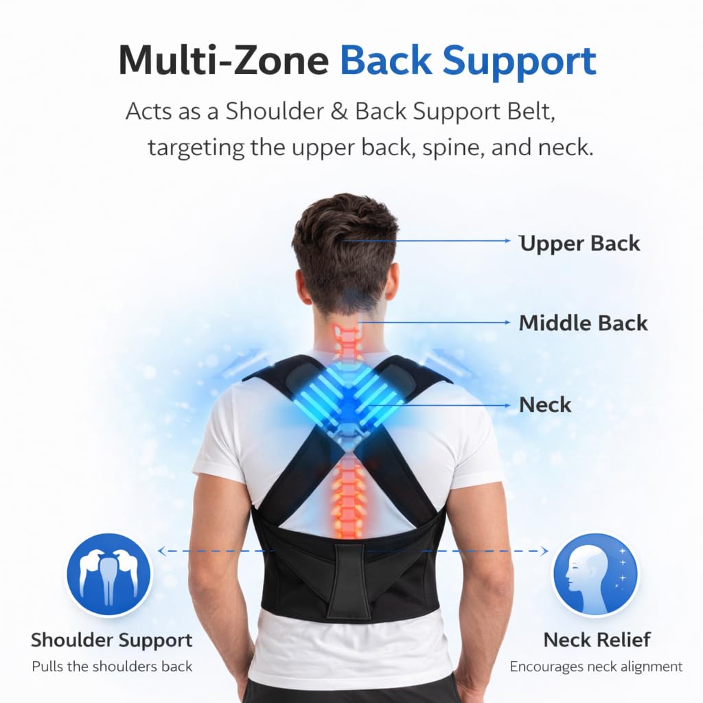 Free Size Posture Corrector For Men And Women.